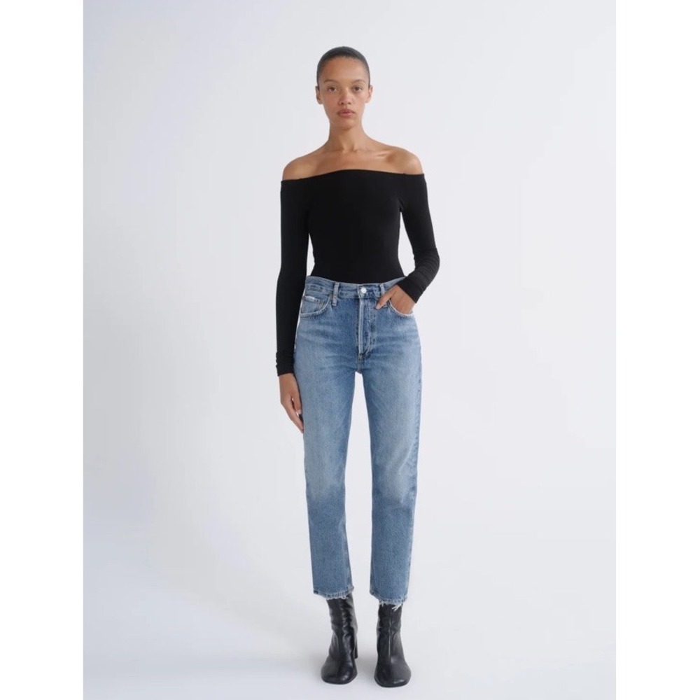 AGOLDE Riley High Rise Straight Crop Jeans 100% Cotton Signature Casual Size 26